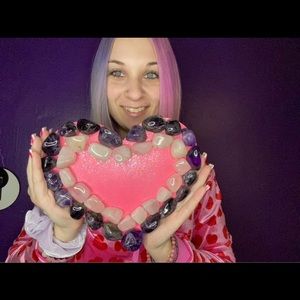 Crystal Mirror handmade